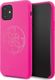 Guess Guess GUHCN61LS4GFU iPhone 11 fuksja/fuchsia hard case Silicone 4G Tone On Tone uniwersalny 1