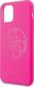 Guess Guess GUHCN61LS4GFU iPhone 11 fuksja/fuchsia hard case Silicone 4G Tone On Tone uniwersalny 3