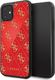 Guess Guess GUHCN614GGPRE iPhone 11 czerwony/red hard case 4G Double Layer Glitter uniwersalny 1