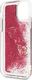 Guess Guess GUHCN58GLHFLRA iPhone 11 Pro raspberry hard case Glitter Hearts uniwersalny 4