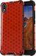 Hurtel Honeycomb etui pancerny pokrowiec z żelową ramką Xiaomi Redmi 7A czerwony uniwersalny 1