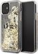 Karl Lagerfeld Karl Lagerfeld KLHCN61ROGO iPhone 11 czarno-złoty/black & gold hard case Glitter uniwersalny 1