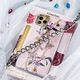 Kingxbar Kingxbar Luxury Series etui ozdobione oryginalnymi Kryształami Swarovskiego iPhone 11 różowy uniwersalny 11