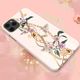 Kingxbar Kingxbar Luxury Series etui ozdobione oryginalnymi Kryształami Swarovskiego iPhone 11 różowy uniwersalny 5