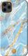Kingxbar Kingxbar Marble Series eleganckie etui pokrowiec z nadrukiem marmur iPhone 11 Pro Max niebieski uniwersalny 1