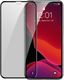 Baseus Baseus 2x szkło na cały ekran Full Screen 0.3mm 9H Privacy Anti-Spy iPhone 11 / iPhone XR + pozycjoner czarny (SGAPIPH61S-WC01) uniwersalny 1