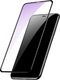 Baseus Baseus 2x szkło na cały ekran Full Screen z ramką 0.3mm 9H Anti-bluelight iPhone 11 Pro / iPhone XS / iPhone X + pozycjoner czarny (SGAPIPH58S-KD01) uniwersalny 2