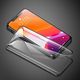 Baseus Baseus zestaw 2x szkło na cały ekran Full Screen z ramką 0.3mm 9H iPhone 11 / iPhone XR + pozycjoner czarny (SGAPIPH61S-KC01) uniwersalny 6