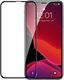 Baseus Baseus szkło hartowane na cały ekran Full Screen z ramką 0.23mm 9H iPhone 11 Pro Max / iPhone XS Max + pozycjoner czarny (SGAPIPH65-APE01) uniwersalny 1