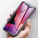 Baseus Baseus szkło hartowane na cały ekran Full Screen z ramką 0.23mm 9H iPhone 11 Pro Max / iPhone XS Max + pozycjoner czarny (SGAPIPH65-APE01) uniwersalny 11