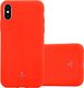 Crong Crong Soft Skin Cover etui iPhone Xs / X (czerwone) 1