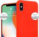 Crong Crong Soft Skin Cover etui iPhone Xs / X (czerwone) 6