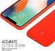 Crong Crong Soft Skin Cover etui iPhone Xs / X (czerwone) 7