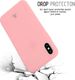 Crong Crong Soft Skin Cover etui iPhone Xs / X (różowe) 4