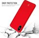Crong Smooth Skin etui iPhone Xs / X (czerwony) 3