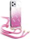 Guess Guess 4G Gradient Etui z odpinaną smyczką iPhone 11 Pro (różowe) 1