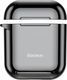Baseus Baseus błyszczące silikonowe etui case na słuchawki AirPods 2gen / 1gen czarny (ARAPPOD-A01) uniwersalny 2