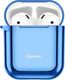 Baseus Baseus błyszczące silikonowe etui case na słuchawki AirPods 2gen / 1gen niebieski (ARAPPOD-A03) uniwersalny 1