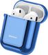 Baseus Baseus błyszczące silikonowe etui case na słuchawki AirPods 2gen / 1gen niebieski (ARAPPOD-A03) uniwersalny 4