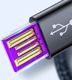Kabel USB Baseus Halo Data Cable podświetlany nylonowy kabel przewód USB / USB Typ C z diodą LED 5A 40W 1m czerwony (CATGH-G09) uniwersalny 10