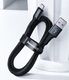 Kabel USB Baseus Halo Data Cable podświetlany nylonowy kabel przewód USB / USB Typ C z diodą LED 5A 40W 1m czerwony (CATGH-G09) uniwersalny 13