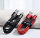 Kabel USB Baseus Halo Data Cable podświetlany nylonowy kabel przewód USB / USB Typ C z diodą LED 5A 40W 1m czerwony (CATGH-G09) uniwersalny 16