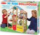 Melissa & Doug Duży Drewniany Domek dla Lalek Winda + Meble 3