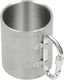 Fox Fox Outdoor Kubek Termiczny z Karabińczykiem 300 ml Srebrny uniwersalny 1