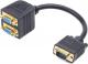 Gembird D-Sub (VGA) x2 D-Sub (VGA), 0.2m, Czarny (CC-VGAX2-20CM) 1