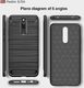 Etui Pancerne Carbon XIAOMI REDMI 8A czarne uniwersalny 6