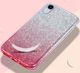 Etui IPHONE 7+ / 8+ PLUS Brokat Glitter srebrno-różowe uniwersalny 6