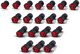Marbo Sport Hantel MW-HSG22.5-k5 gumowany 1 x 22.5 kg 3