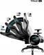 Fotel Diablo Chairs X-Horn King Size Czarno-Biały 15