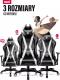 Fotel Diablo Chairs X-Horn King Size Czarno-Biały 20