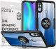 Alogy Etui na telefon Alogy Ring Holder Clear Armor do Huawei P Smart 2019 czarne uniwersalny 8