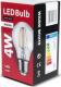 Maclean Żarówka filamentowa MCE266WW LED E27, 4W 230V ciepła biała 3000K 400lm 1