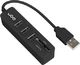 HUB USB uGo Ugo Maipo 1x SD 1x microSD  + 3x USB-A 2.0 (UHU-1551) 1