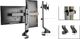 Maclean Uchwyt biurkowy na 2 monitory 17" - 27" (MC-854) 3