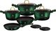 Berlinger Haus Zestaw garnków METALLIC EMERALD BH-6065 1