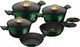 Berlinger Haus Zestaw garnków METALLIC EMERALD BH-6065 1