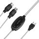 Kabel USB LogiLink USB-A - 2x DIN 5-pin 1.9 m Czarny (UA0037N) 1