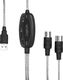Kabel USB LogiLink USB-A - 2x DIN 5-pin 1.9 m Czarny (UA0037N) 2