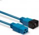 Kabel zasilający Lindy IEC-Netzverlängerung C19 auf C20 blau 3m extern bulk 3