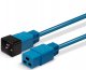 Kabel zasilający Lindy IEC-Netzverlängerung C19 auf C20 blau 3m extern bulk 5