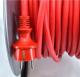 AWTools przedłużacz bęben metalowy czerwony Heavy Duty 50m 3x1,5 mm 16A, 3680W, IP44 (AW70253) 3