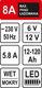Sthor STHOR PROSTOWNIK 6/12V 8A 120Ah LED T82543 2