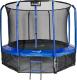 Trampolina ogrodowa Jumpi ogrodowa Maxy Comfort z siatką wewnętrzną 12.5 FT 374 cm niebieska 1