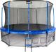 Trampolina ogrodowa Jumpi ogrodowa Maxy Comfort z siatką wewnętrzną 14.5 FT 435 cm niebieska 1