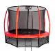 Trampolina ogrodowa Jumpi ogrodowa Maxy Comfort Plus z siatką wewnętrzną 12.5 FT 374 cm czerwona 1