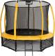 Trampolina ogrodowa Jumpi ogrodowa Maxy Comfort Plus z siatką wewnętrzną 12.5 FT 374 cm żóła 1